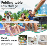 Portable Folding Picnic Table with Carry Handle, 4 ft, 6 ft or 8 ft – product detail 5