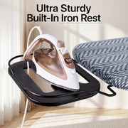 Folding Ironing Board 43 x 13 in with Adjustable Height and Iron Rest – product detail 6