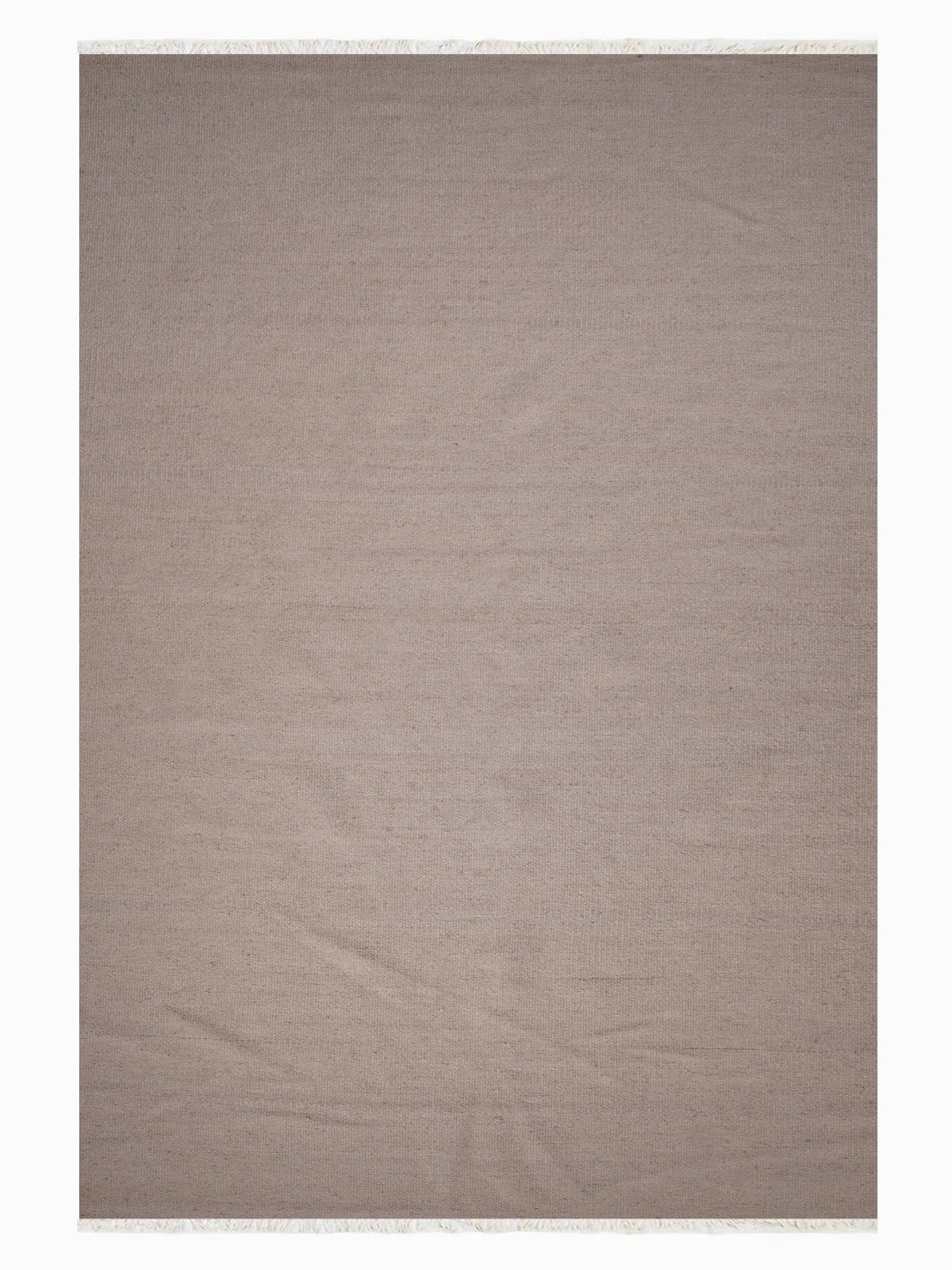 Handwoven Wool-Blend Kilim Area Rug, 5 x 8 ft Flatweave Rectangle – Cream