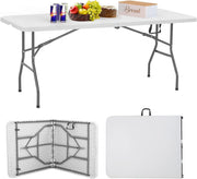 Portable Folding Picnic Table with Carry Handle, 4 ft, 6 ft or 8 ft – 6FT