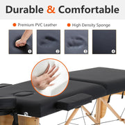 Portable Folding Massage Table 73 x 24 in with Carry Case, Adjustable Height – product detail 5