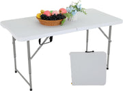 Portable Folding Picnic Table with Carry Handle, 4 ft, 6 ft or 8 ft – 4FT