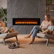 36 in Electric Flame-Effect Fireplace Insert with Remote and Adjustable Brightness – product detail 3